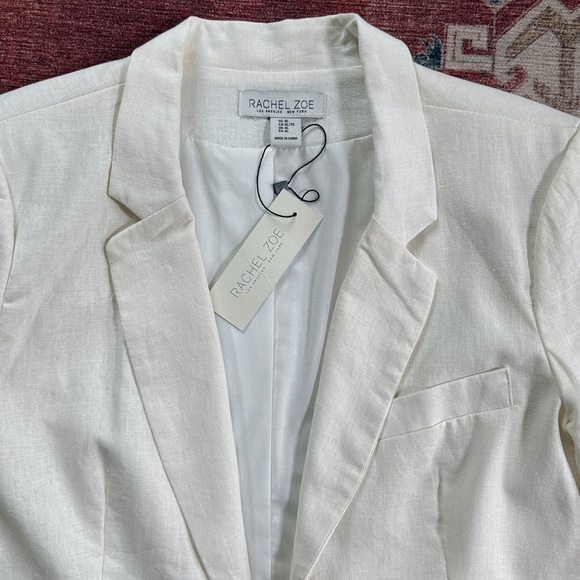 RACHEL ZOE Linen Blend Blazer NWT Size XL - Picture 4 of 13
